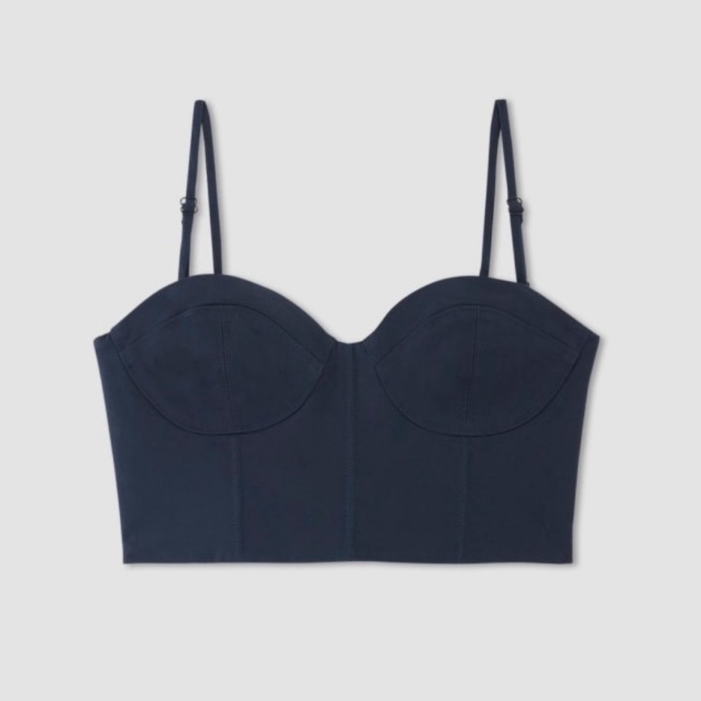 NWT Everlane The Structured Cotton Bustier